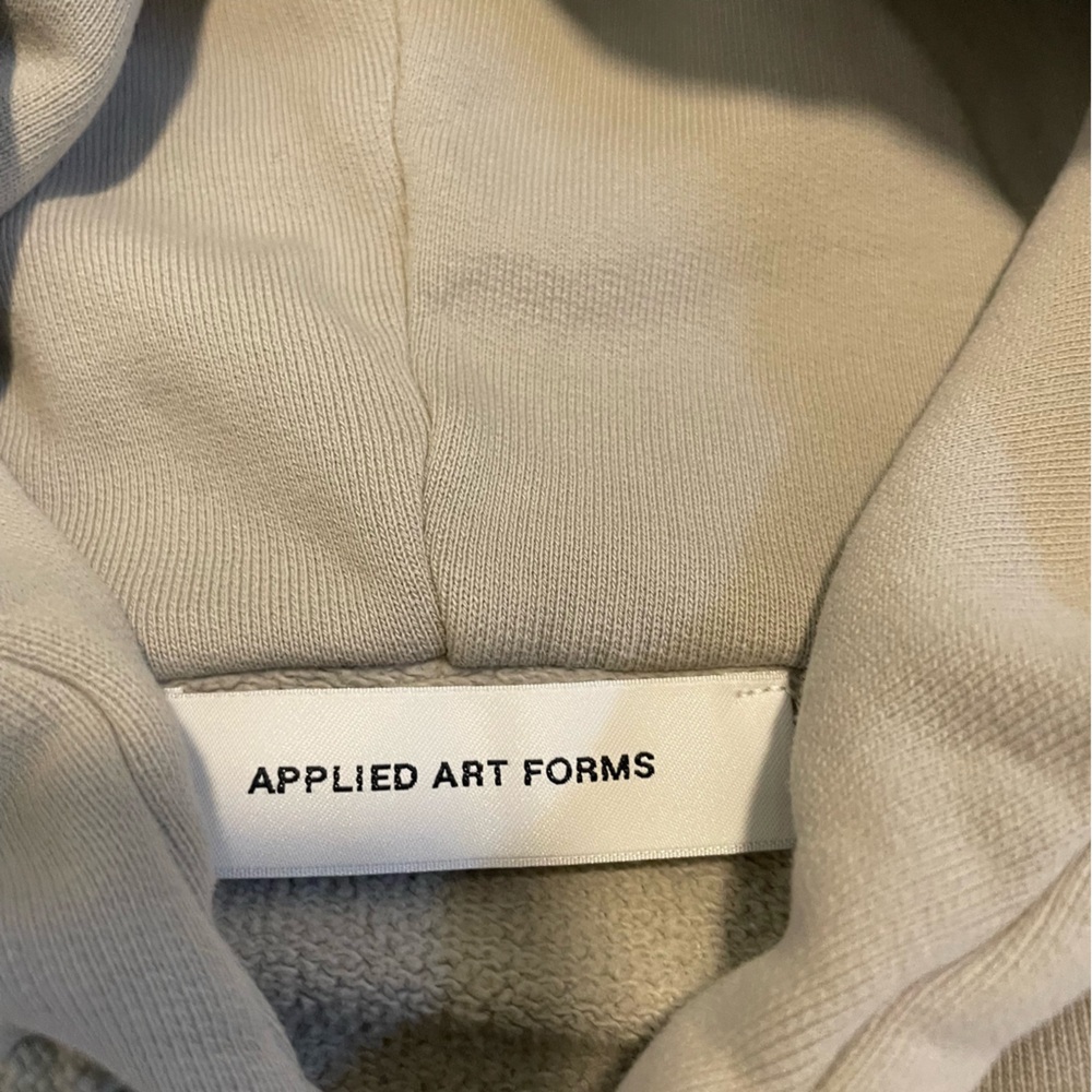 Applied Art Forms AAF pullover Hoodie Sweatshirt Men’s size XL Taupe - Picture 5 of 8